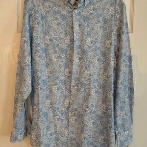 Blue Paisley Men's Shirt